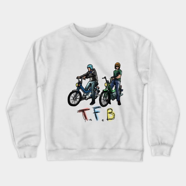 The Frontbottoms Motorcycle Club 2 Crewneck Sweatshirt by tan-trundell